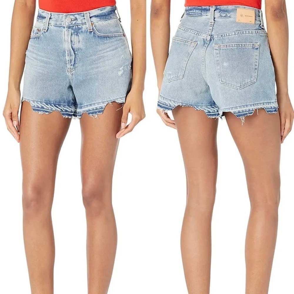 AG ADRIANO GOLDSCHMIED ALEXXIS HIGH RISE‎ WEDGIE SHORTS NWT WOMEN'S SIZE 24